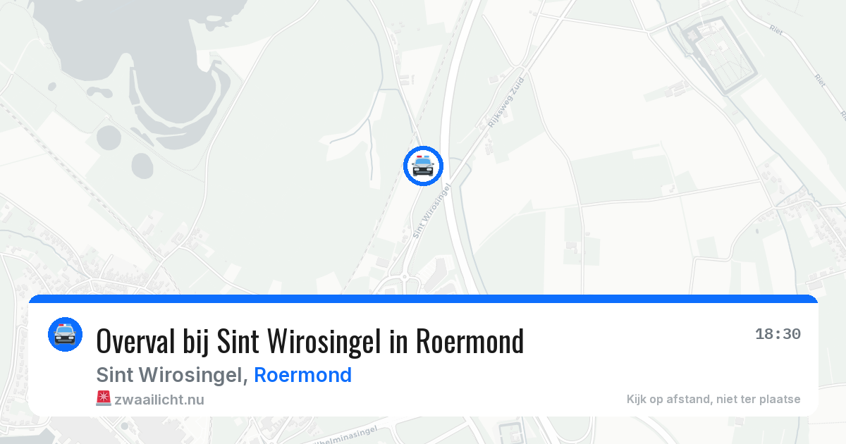 Overval bij Sint Wirosingel in Roermond — 4 apr 2026
