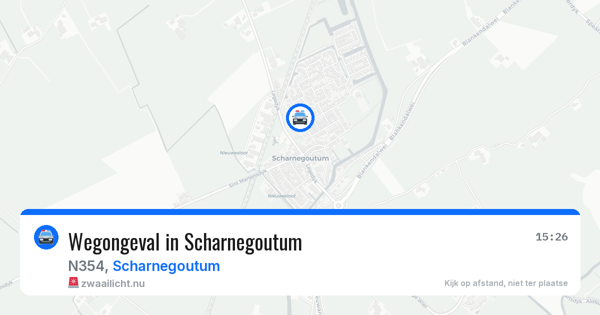 Wegongeval in Scharnegoutum — 23 mei 2026