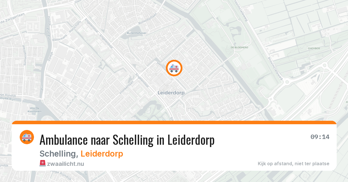 Ambulance naar Schelling in Leiderdorp — 29 apr 2026