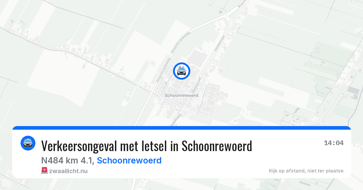 Verkeersongeval met letsel in Schoonrewoerd — 19 jul 2026
