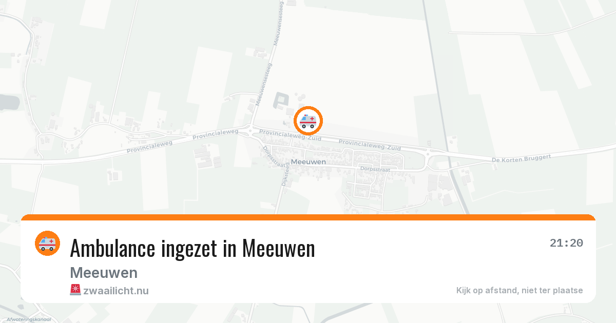 Ambulance ingezet in Meeuwen — 14 mei 2026