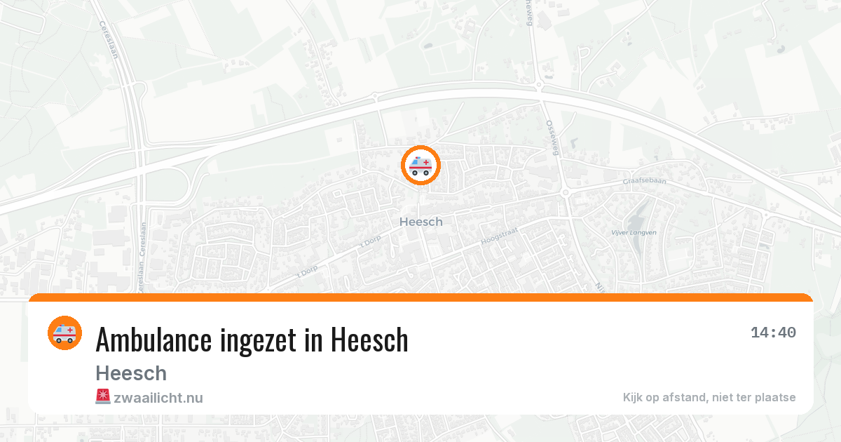 Ambulance ingezet in Heesch — 2 jul 2026