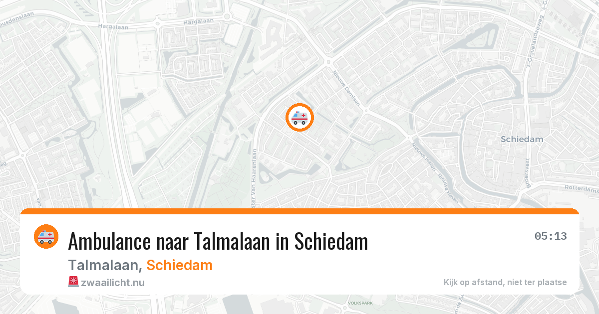 Ambulance naar Talmalaan in Schiedam — 1 jun 2026