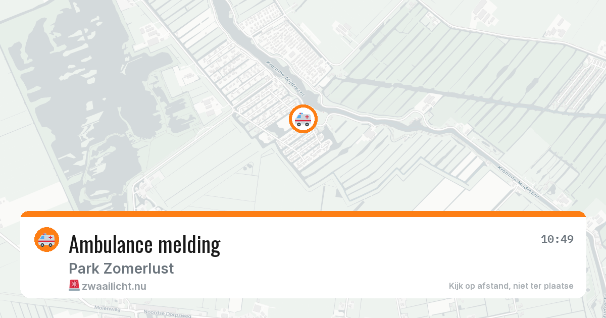 Ambulance melding — 6 mei 2026