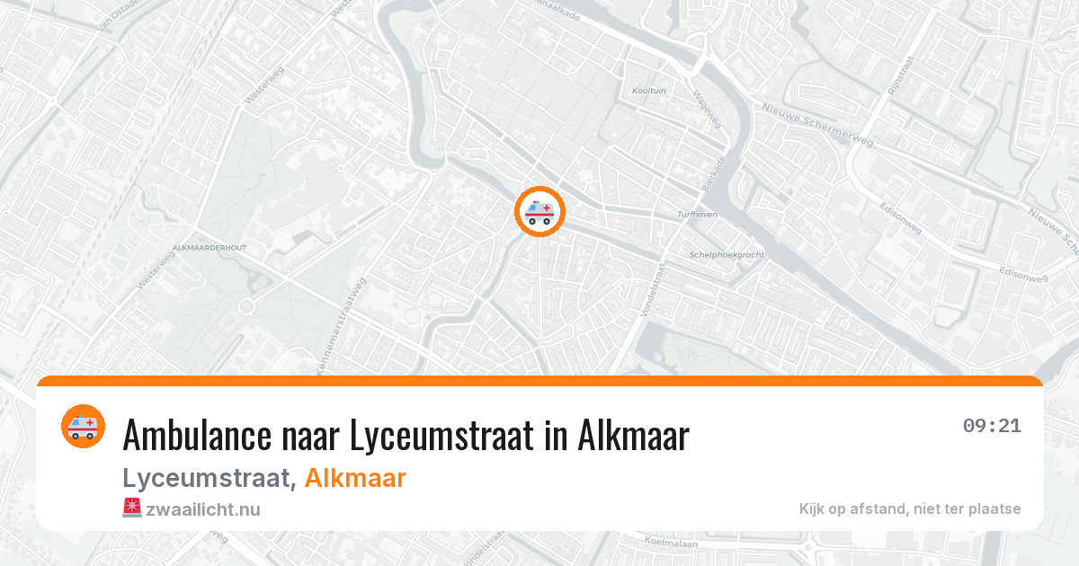 Ambulance naar Lyceumstraat in Alkmaar — 20 jul 2026