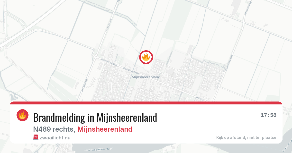 Brandmelding in Mijnsheerenland — 14 jul 2026