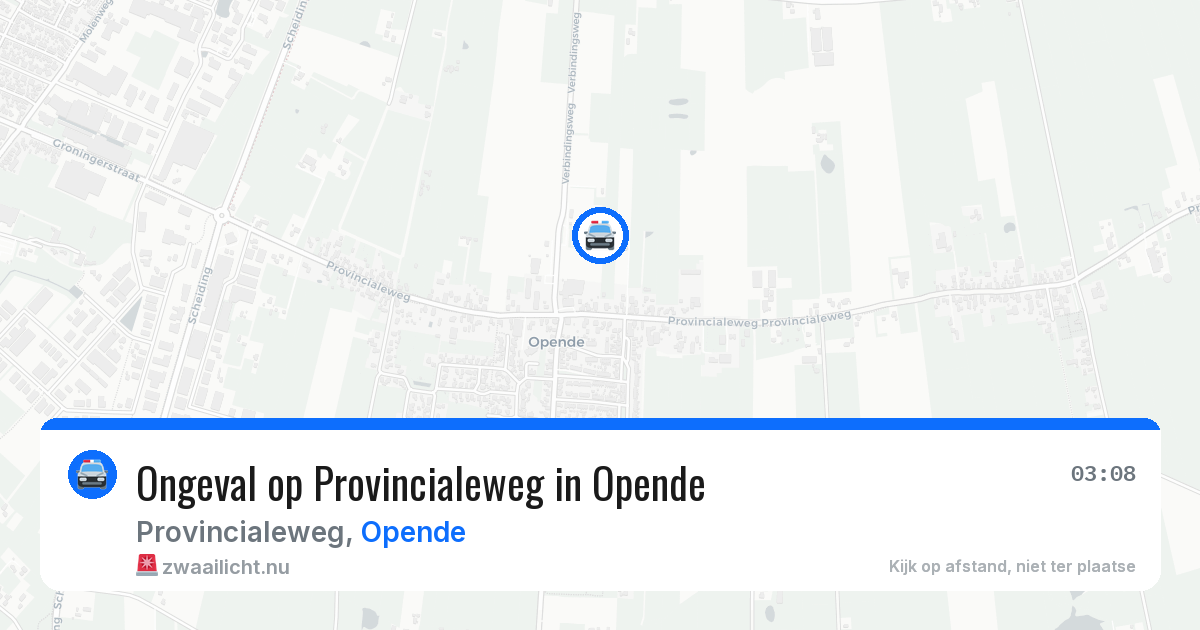 Ongeval op Provincialeweg in Opende — 5 jul 2026