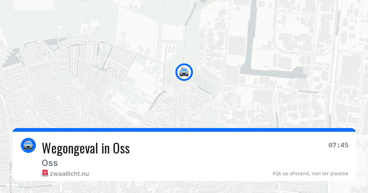 Wegongeval in Oss — 4 jun 2026