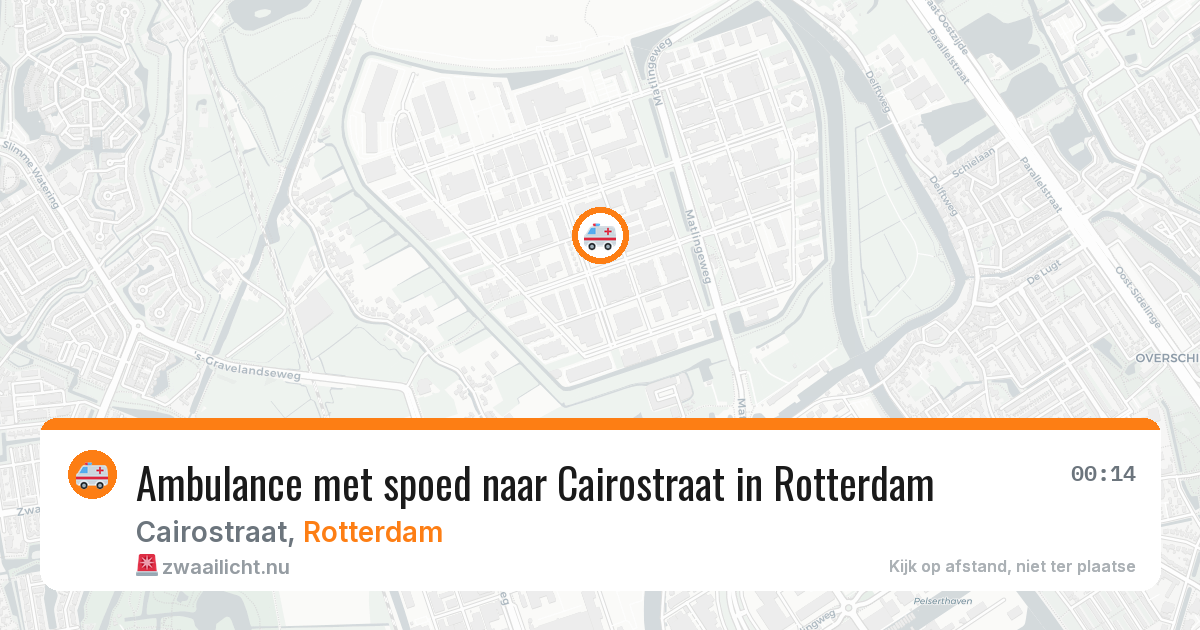 Ambulance met spoed naar Cairostraat in Rotterdam — 10 jul 2026