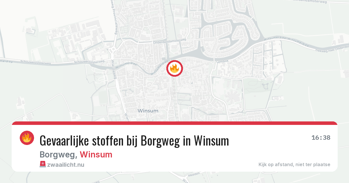 Gevaarlijke stoffen bij Borgweg in Winsum — 4 mei 2026