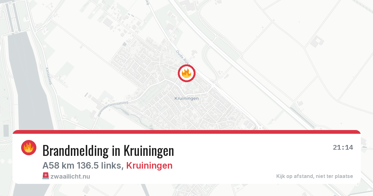 Brandmelding in Kruiningen — 24 jul 2026