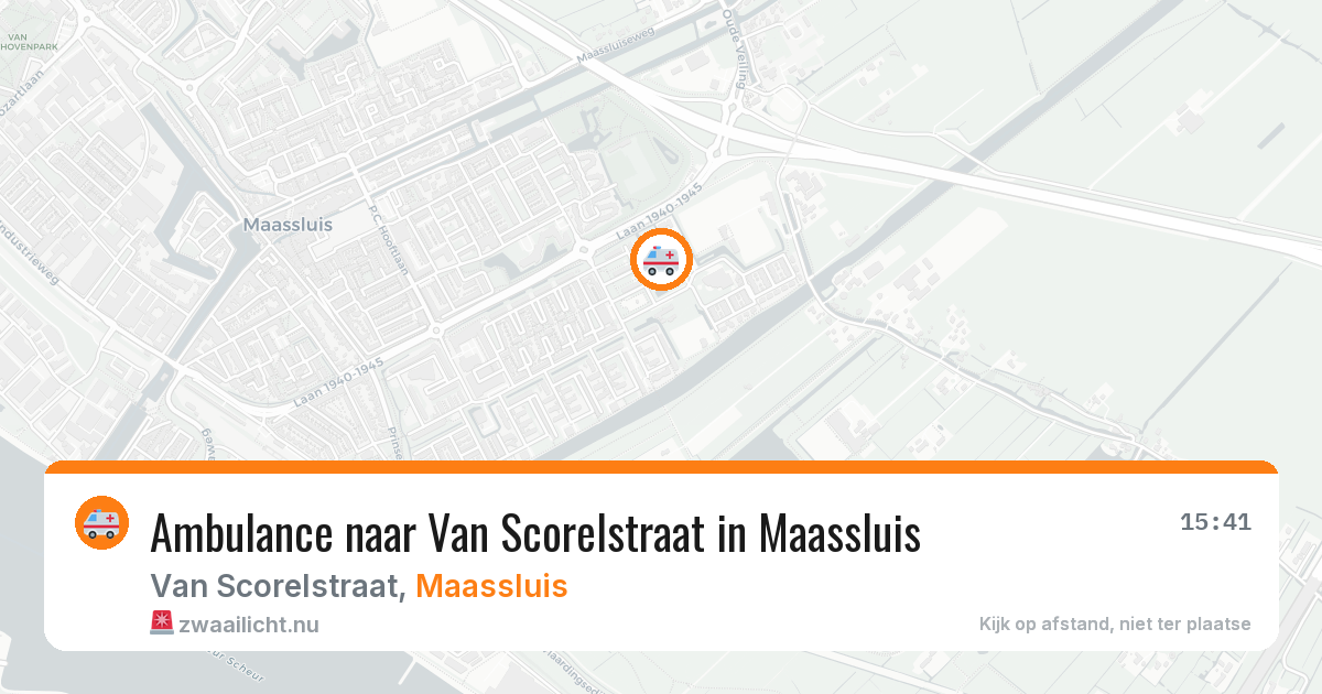 Ambulance naar Van Scorelstraat in Maassluis — 17 jul 2026