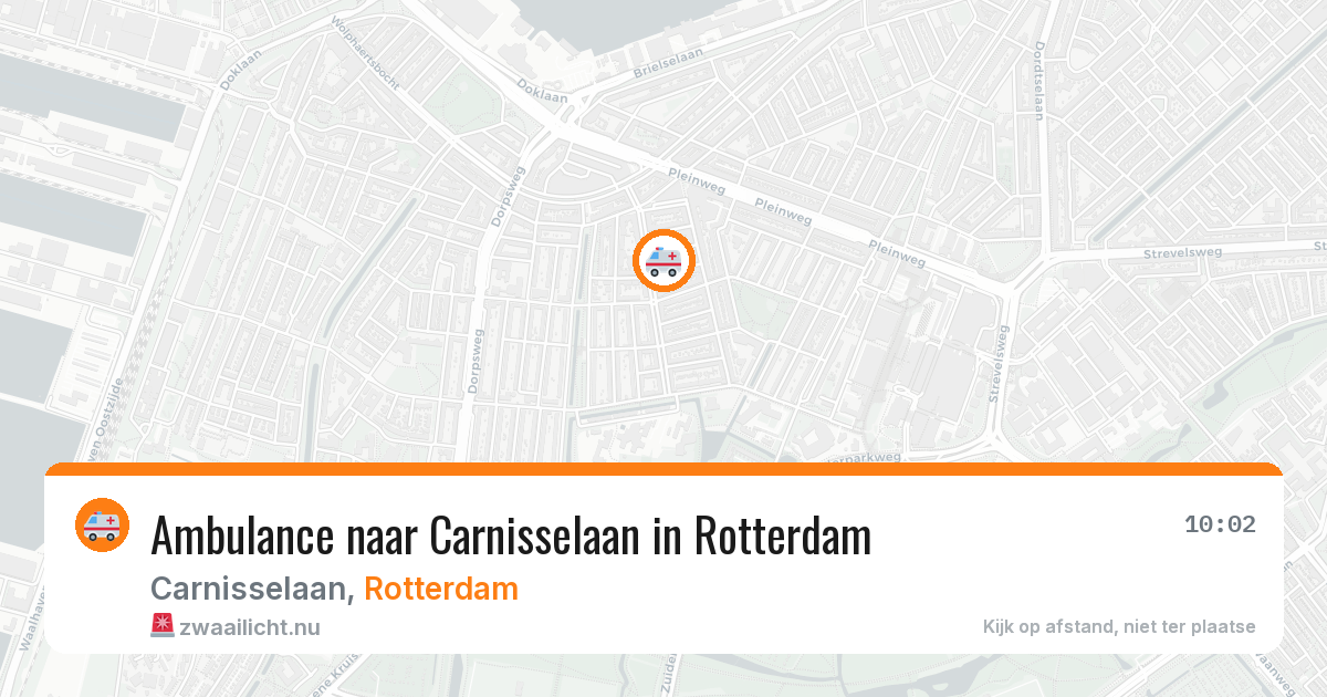 Ambulance naar Carnisselaan in Rotterdam — 11 mei 2026