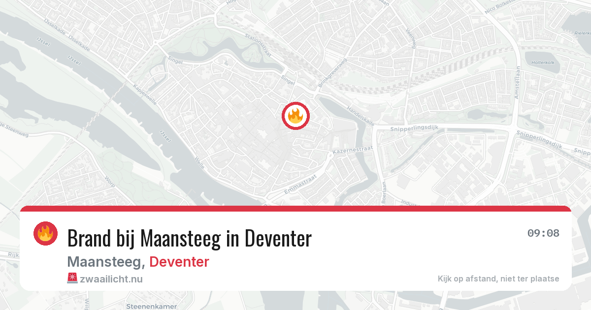 Brand bij Maansteeg in Deventer — 27 jun 2026