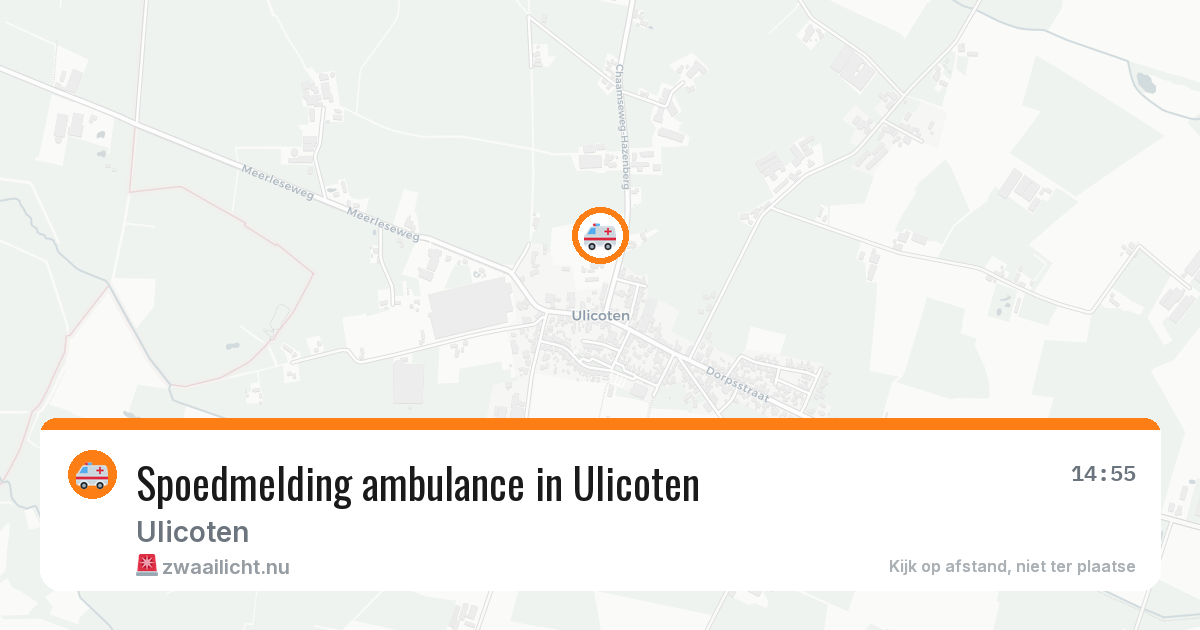 Spoedmelding ambulance in Ulicoten — 16 jul 2026