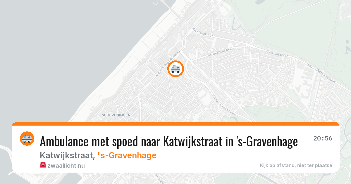 Ambulance met spoed naar Katwijkstraat in 's-Gravenhage — 8 mei 2026