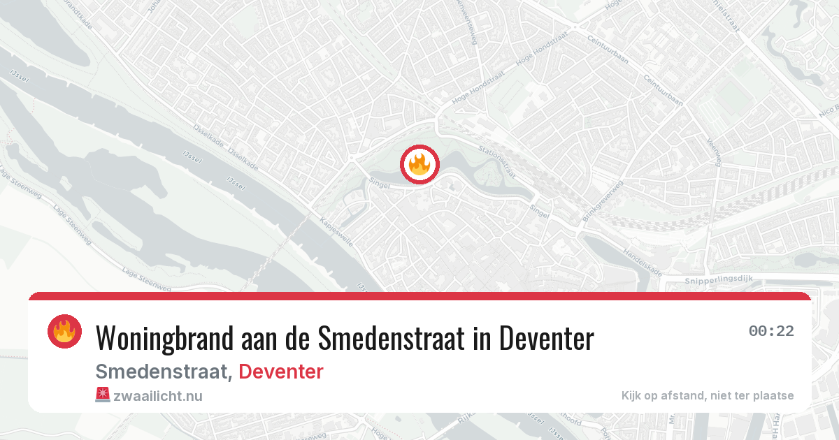 Woningbrand aan de Smedenstraat in Deventer — 18 mei 2026