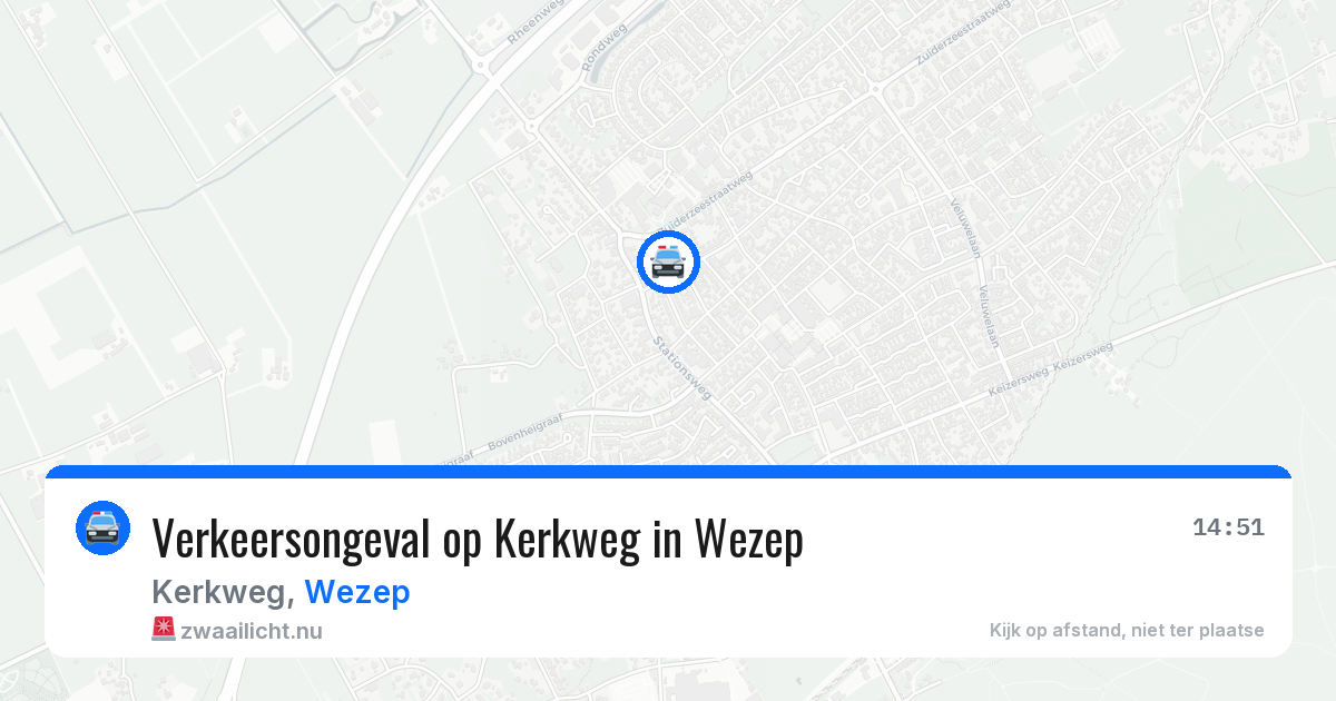 Verkeersongeval op Kerkweg in Wezep — 7 mei 2026