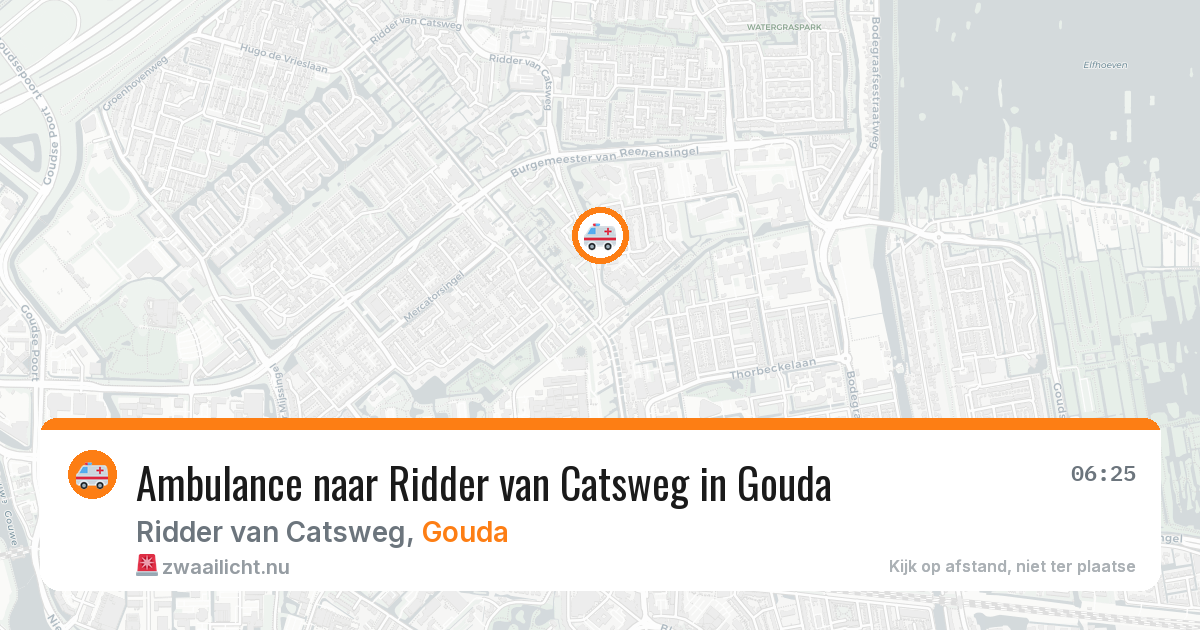 Ambulance naar Ridder van Catsweg in Gouda — 17 mrt 2026