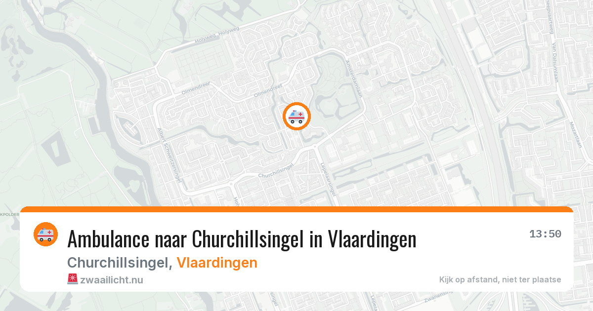 Ambulance naar Churchillsingel in Vlaardingen — 21 jul 2026