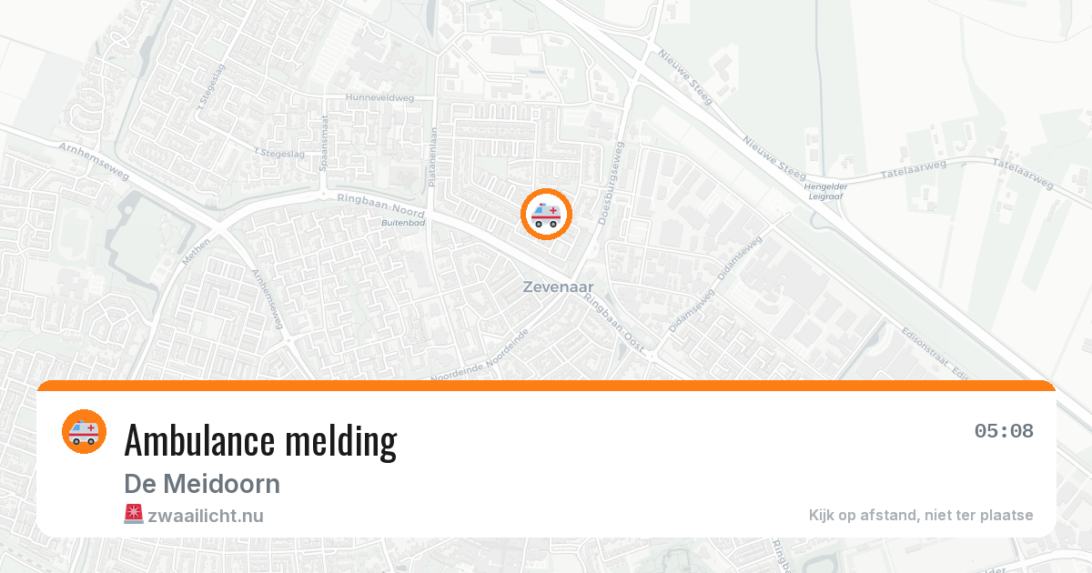 Ambulance melding — 9 apr 2026