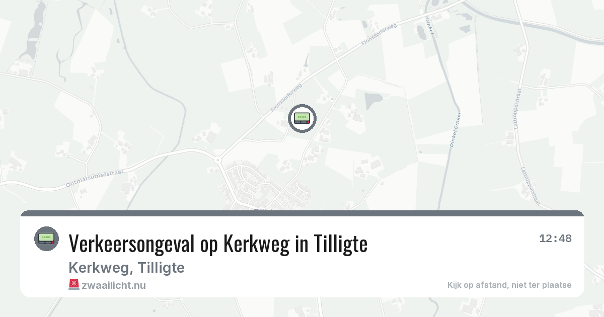 Verkeersongeval op Kerkweg in Tilligte — 2 jul 2026