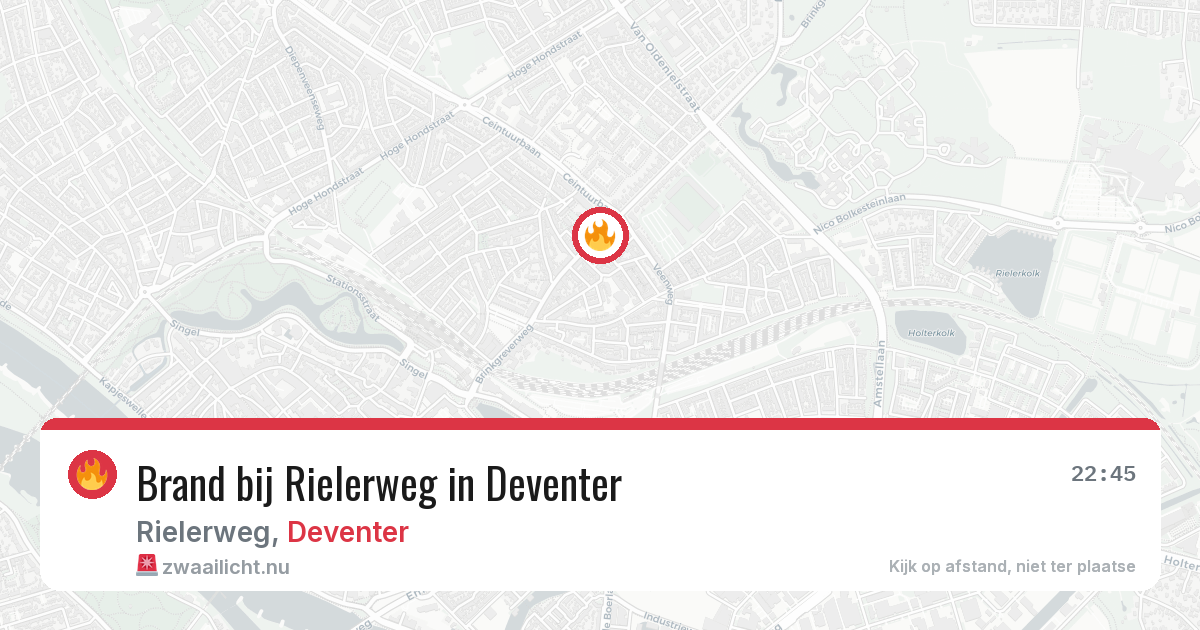 Brand bij Rielerweg in Deventer — 17 mei 2026