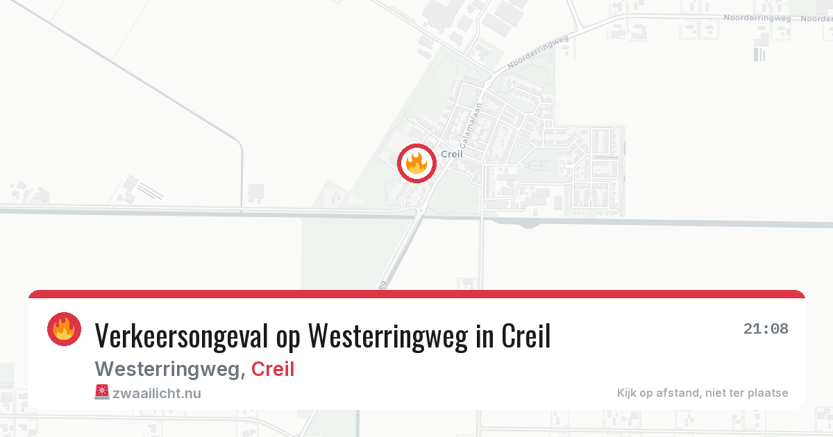 Verkeersongeval op Westerringweg in Creil — 13 feb 2026