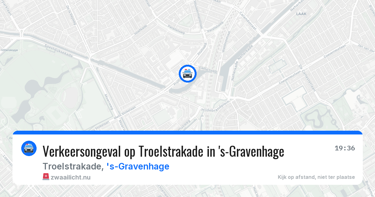 Verkeersongeval op Troelstrakade in 's-Gravenhage — 11 mrt 2026