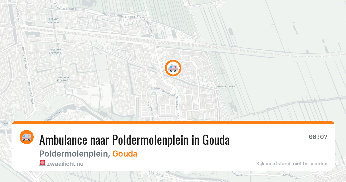 Ambulance naar Poldermolenplein in Gouda — 14 mei 2026