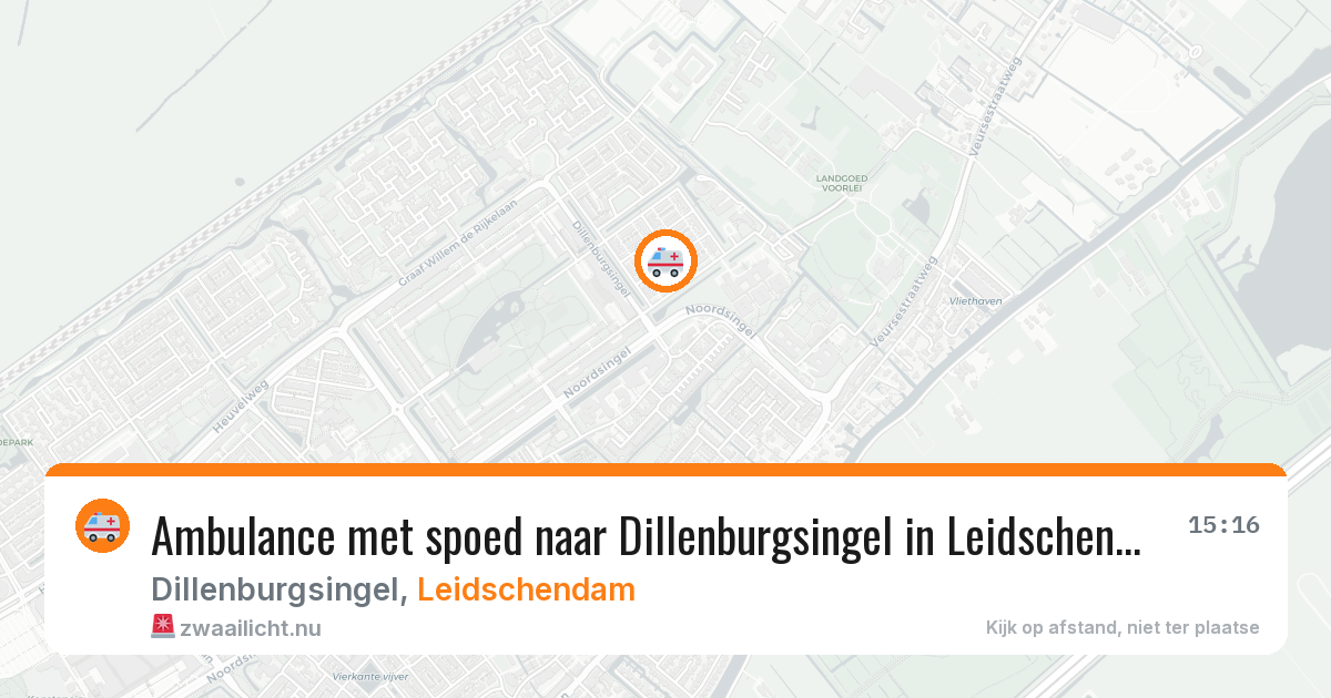 Ambulance met spoed naar Dillenburgsingel in Leidschendam — 28 mei 2026