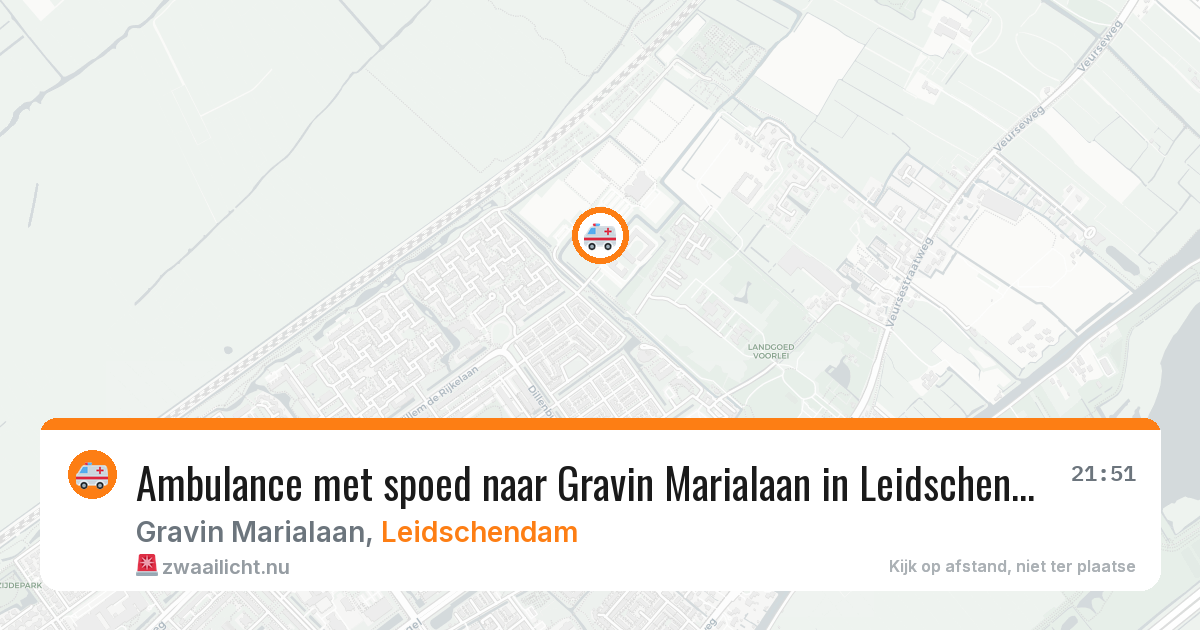 Ambulance met spoed naar Gravin Marialaan in Leidschendam — 4 jun 2026