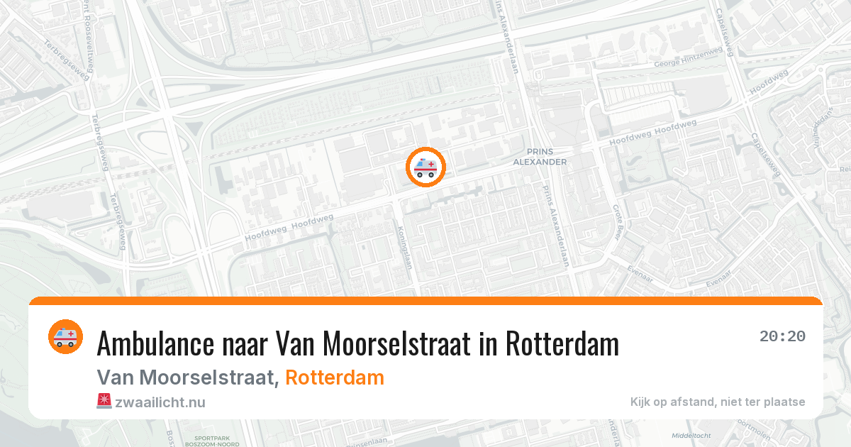 Ambulance naar Van Moorselstraat in Rotterdam — 19 mrt 2026