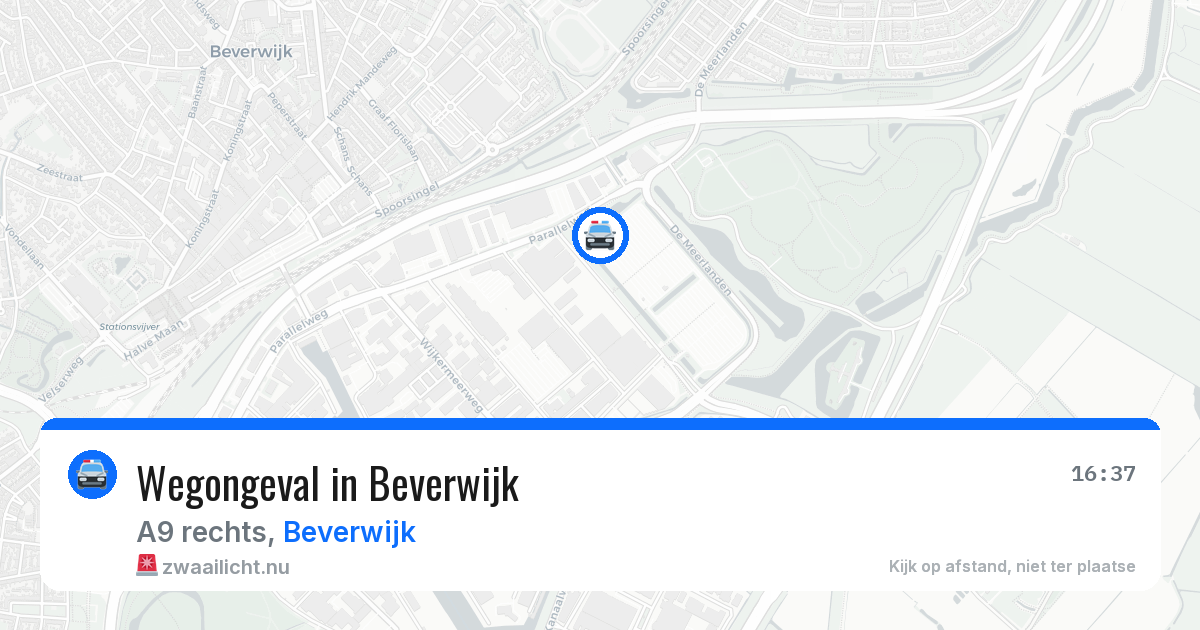 Wegongeval in Beverwijk — 19 mei 2026