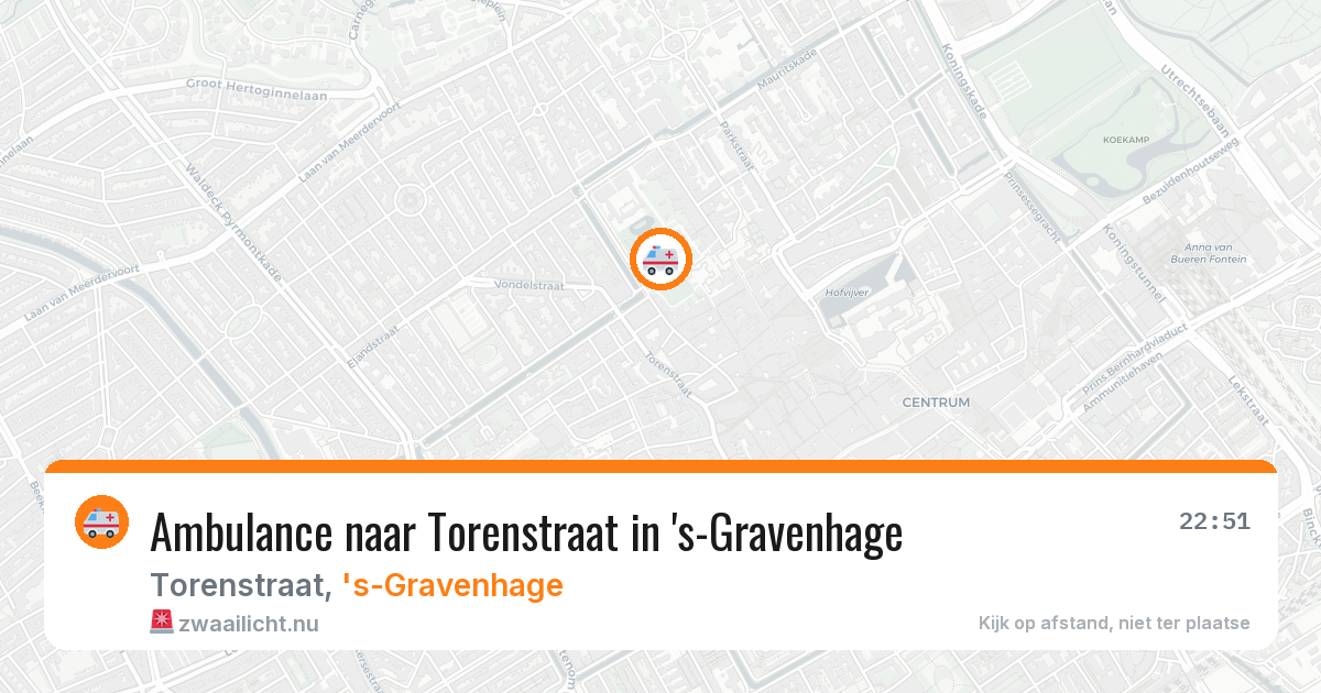 Ambulance naar Torenstraat in 's-Gravenhage — 27 mei 2026
