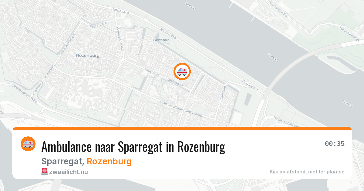Ambulance naar Sparregat in Rozenburg — 7 jun 2026