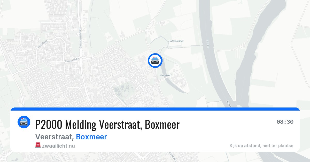 P2000 Melding Veerstraat, Boxmeer — 9 apr 2026