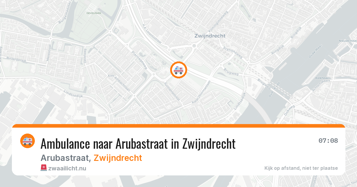 Ambulance naar Arubastraat in Zwijndrecht — 24 apr 2026