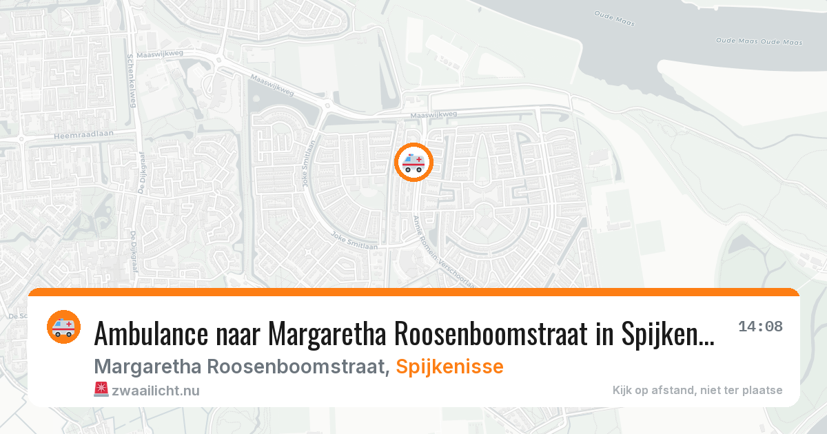 Ambulance naar Margaretha Roosenboomstraat in Spijkenisse — 10 jul 2026