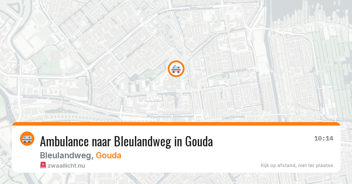 Ambulance naar Bleulandweg in Gouda — 27 mrt 2026