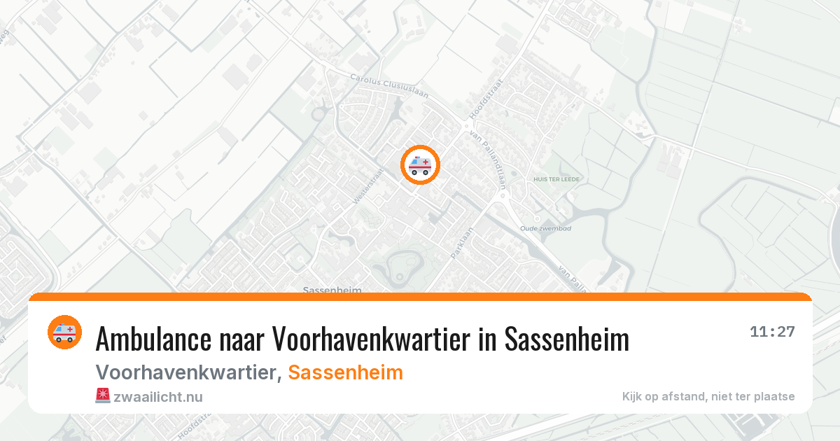 Ambulance naar Voorhavenkwartier in Sassenheim — 2 jul 2026
