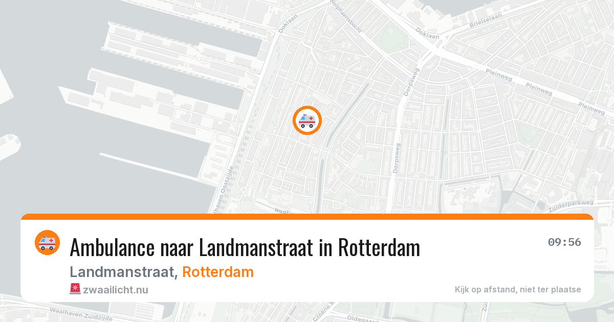 Ambulance naar Landmanstraat in Rotterdam — 24 jul 2026