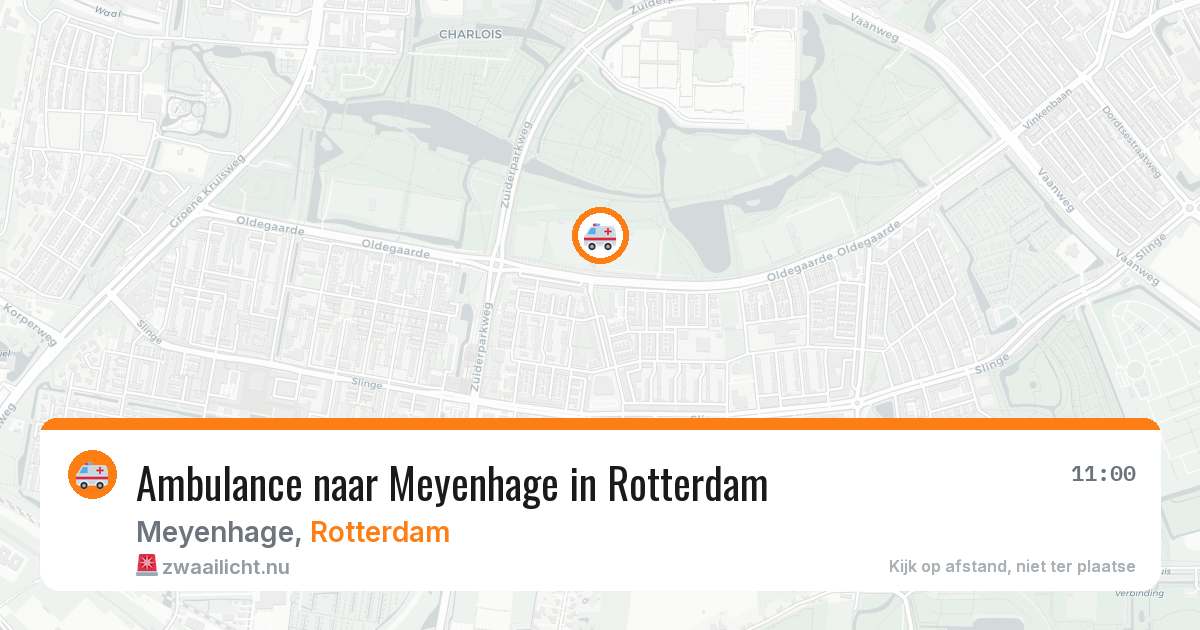 Ambulance naar Meyenhage in Rotterdam — 16 jul 2026