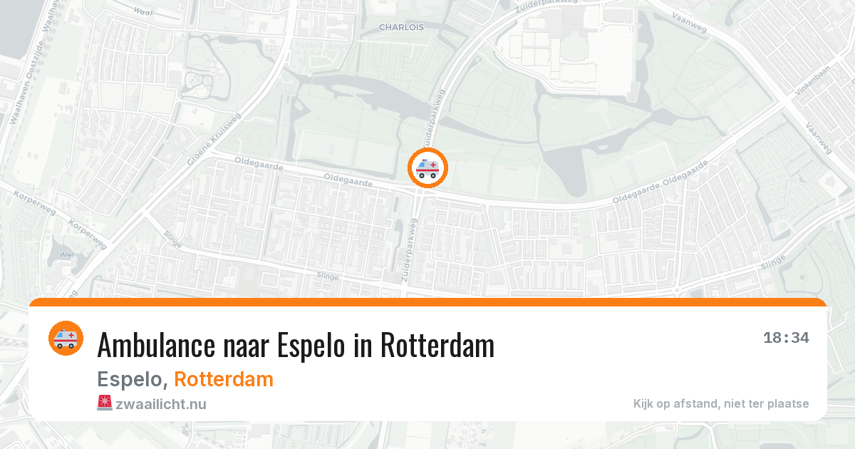 Ambulance naar Espelo in Rotterdam — 25 jul 2026