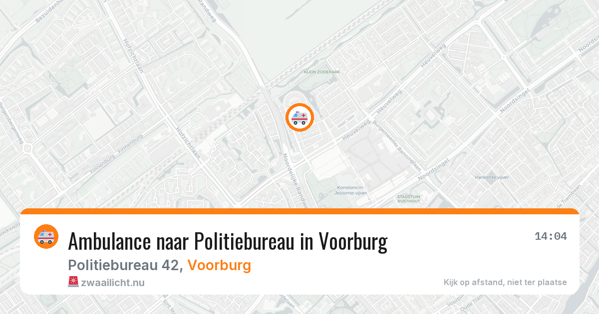 Ambulance naar Politiebureau in Voorburg — 25 mei 2026