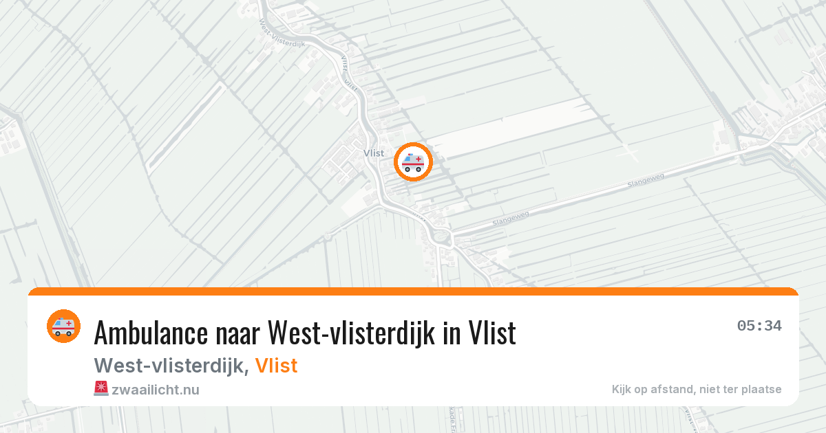Ambulance naar West-vlisterdijk in Vlist — 2 jul 2026