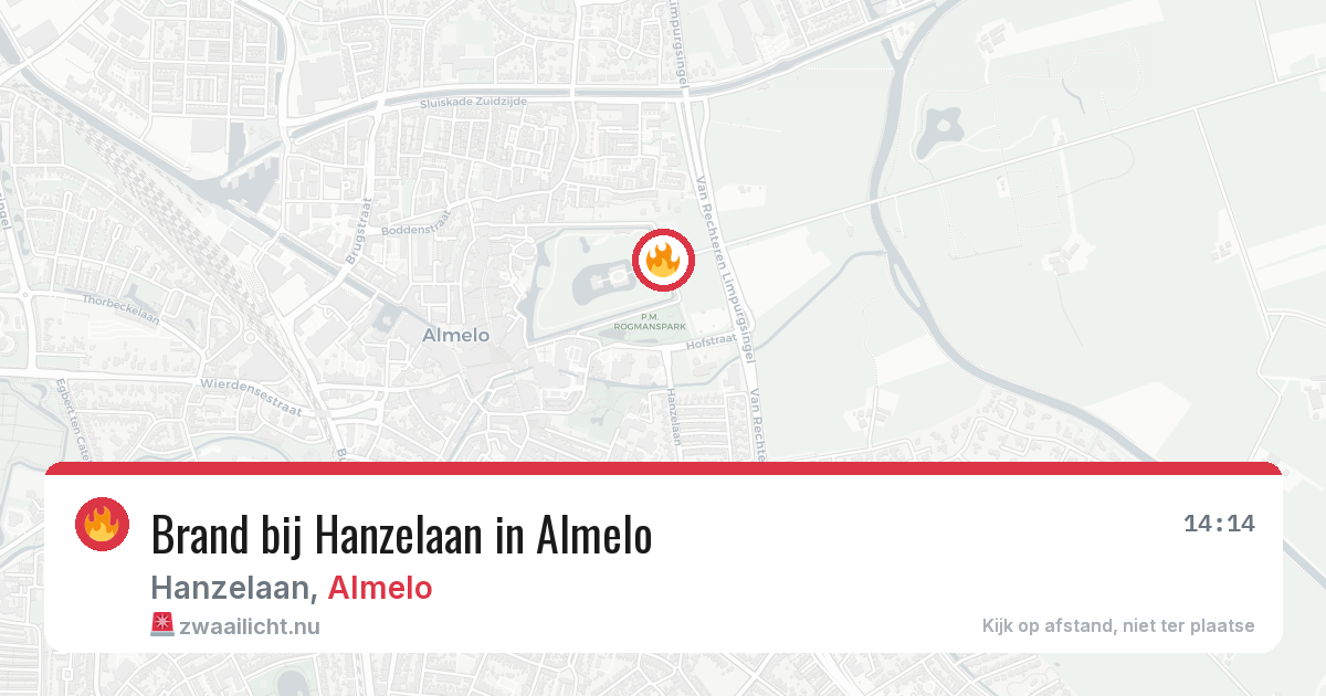 Brand bij Hanzelaan in Almelo — 17 jul 2026