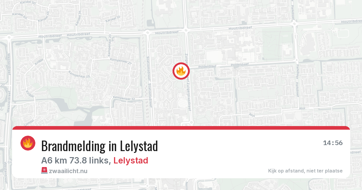 Brandmelding in Lelystad — 21 jul 2026