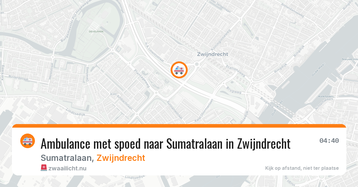 Ambulance met spoed naar Sumatralaan in Zwijndrecht — 15 mrt 2026