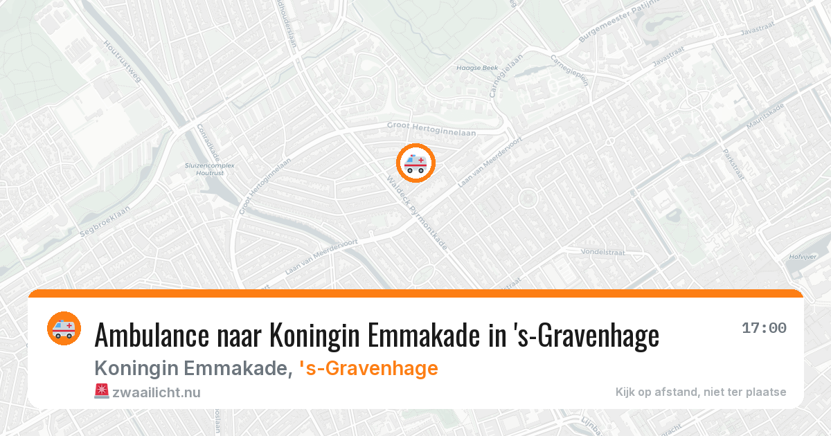 Ambulance naar Koningin Emmakade in 's-Gravenhage — 11 mei 2026